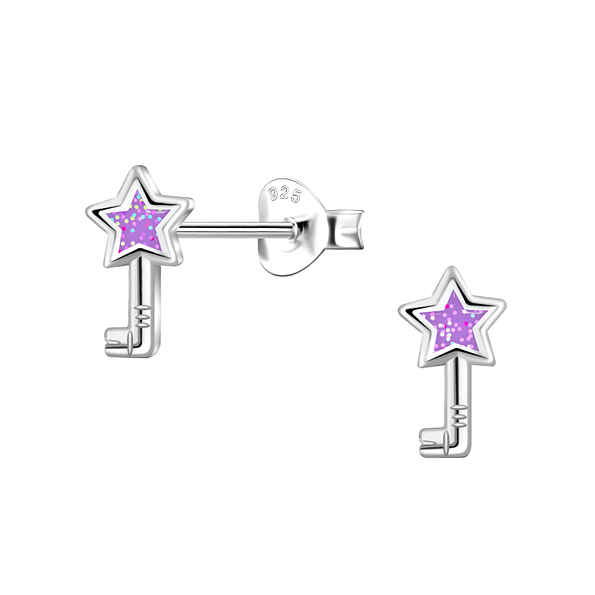 Wholesale Sterling Silver Star Ear Studs - JD22194