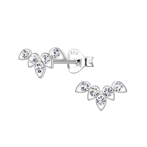 Wholesale Sterling Silver Geometric Ear Studs  - JD23354