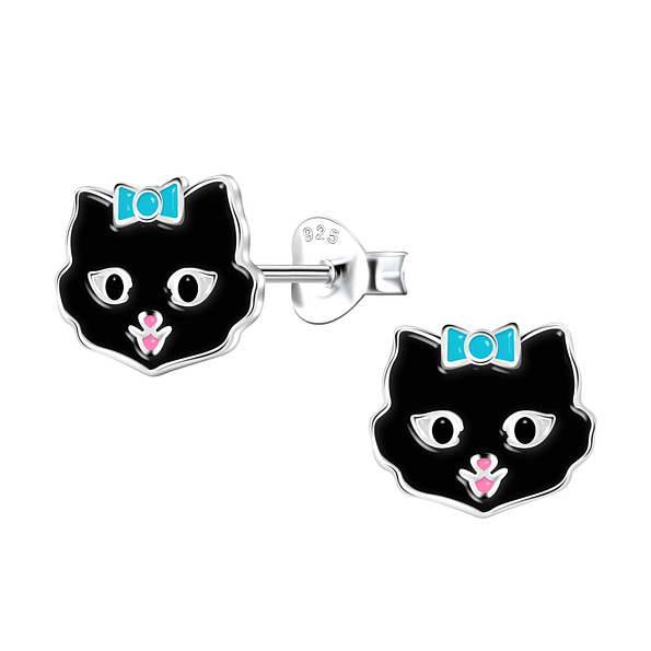 Wholesale Sterling Silver Cat Ear Studs  - JD23356