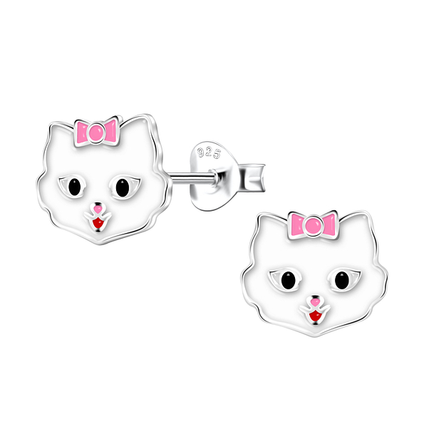 Wholesale Sterling Silver Cat Ear Studs  - JD23358