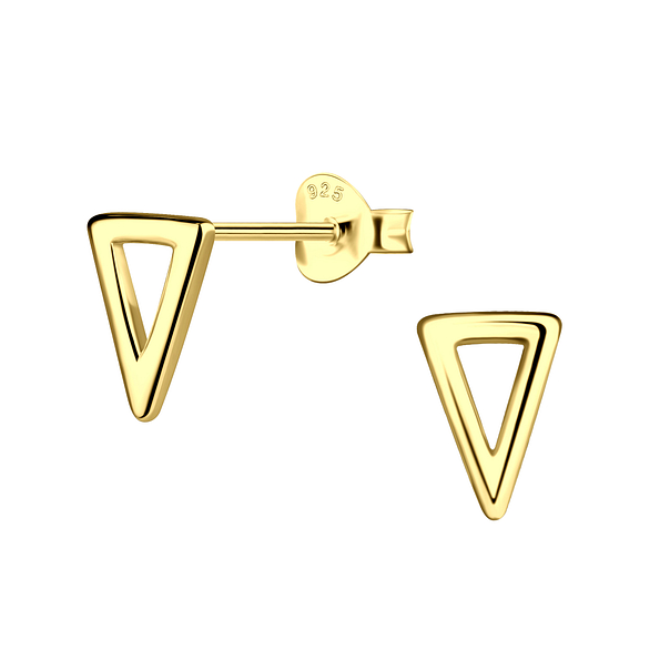 Wholesale Sterling Silver Triangle Ear Studs - JD21911