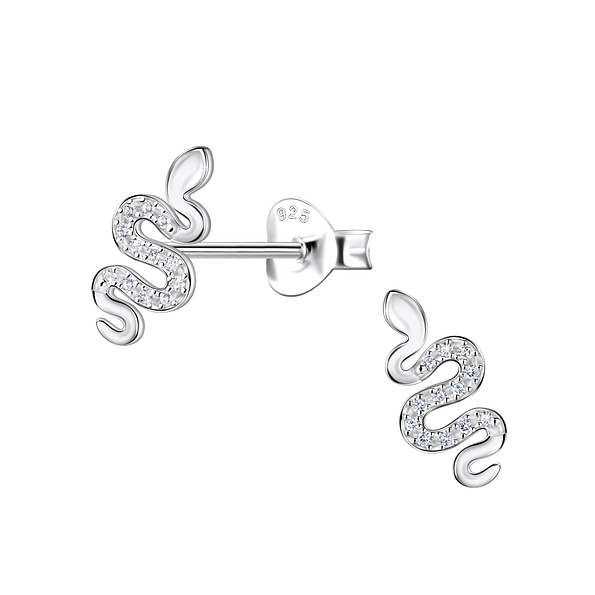 Wholesale Sterling Silver Snake Ear Studs - JD22103