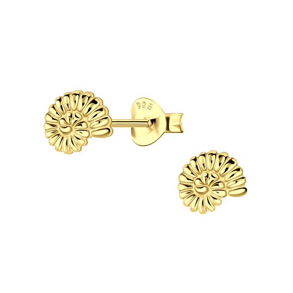 Wholesale Sterling Silver Spiral Shell Ear Studs - JD22049
