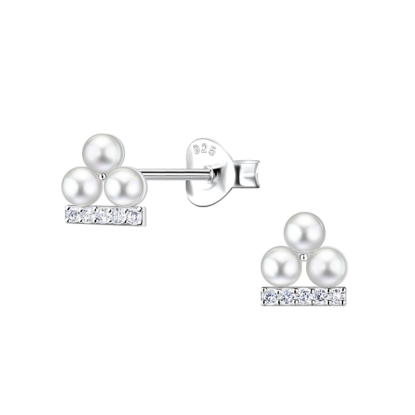Wholesale Sterling Silver Geometric Ear Studs - JD23313