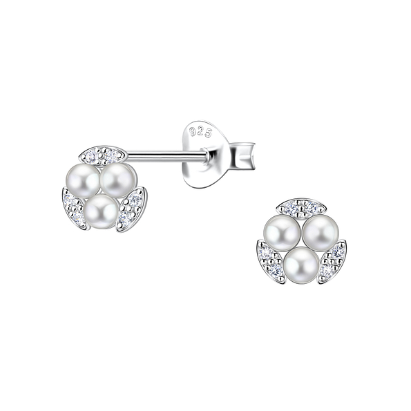 Wholesale Sterling Silver Geometric Ear Studs - JD23315