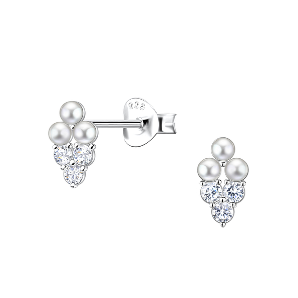 Wholesale Sterling Silver Geometric Ear Studs - JD23320