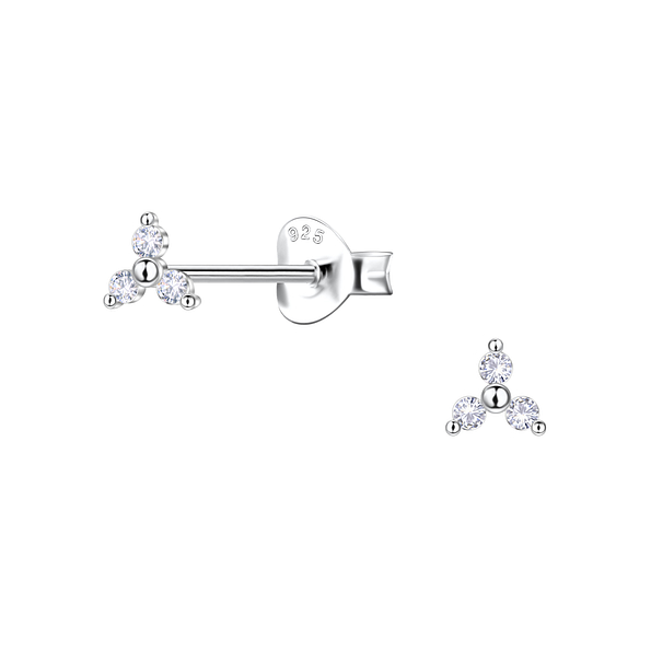 Wholesale Sterling Silver Geometric Ear Studs  - JD22431