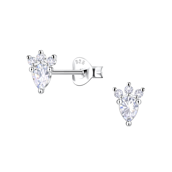 Wholesale Sterling Silver Geometric Ear Studs  - JD22440
