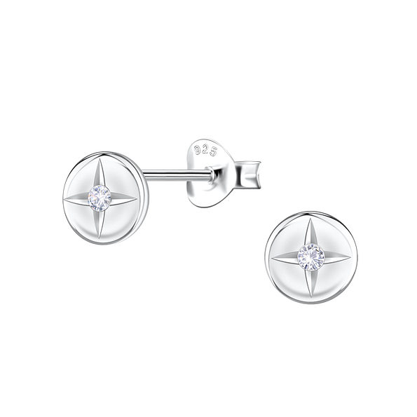 Wholesale Sterling Silver Star Ear Studs - JD22447
