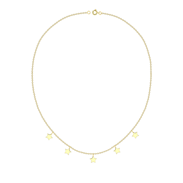 Wholesale Sterling Silver Star Necklace - JD22241