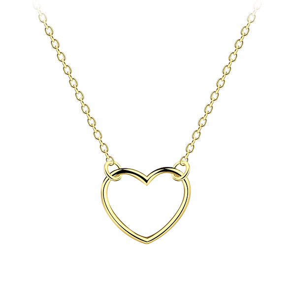 Wholesale Sterling Silver Heart Necklace - JD21892