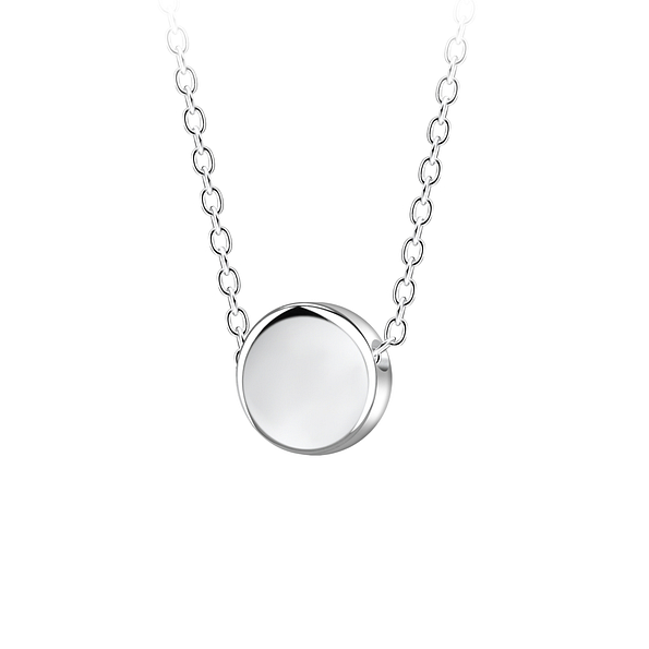Wholesale Sterling Silver Roumd Necklace - JD23571