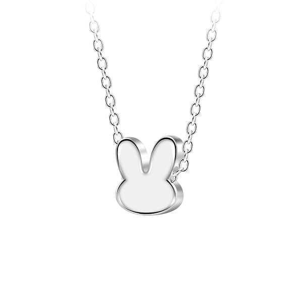 Wholesale Sterling Silver Rabbit Necklace - JD23576 Wholesale Sterling Silver Rabbit Necklace - JD23576