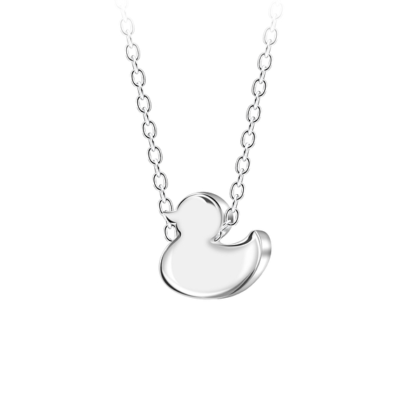 Wholesale Sterling Silver Duck Necklace - JD23584 Wholesale Sterling Silver Duck Necklace - JD23584