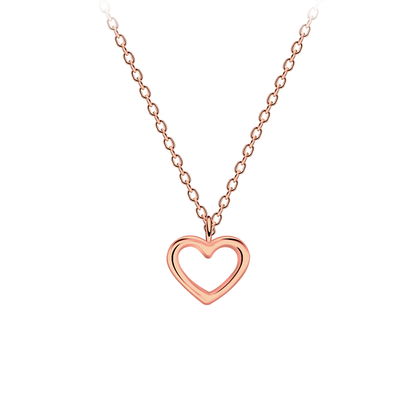 Wholesale Sterling Silver Heart Necklace - JD23191