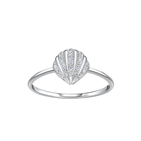 Wholesale Sterling Silver Shell Ring - JD23150