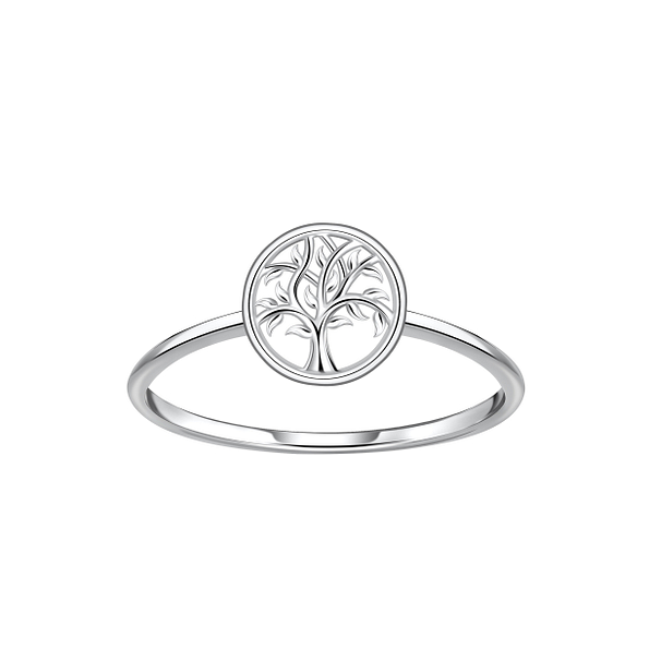 Wholesale Sterling Silver Tree Of Life Ring - JD22858