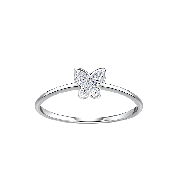 Wholesale Sterling Silver Butterfly Ring - JD22869