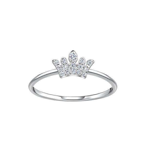 Wholesale Sterling Silver Crown Ring - JD22883