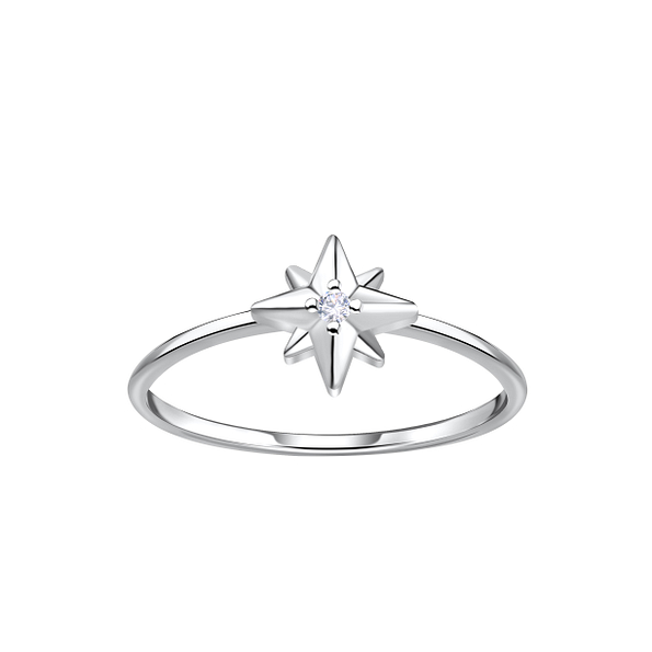 Wholesale Sterling Silver Star Ring - JD22887