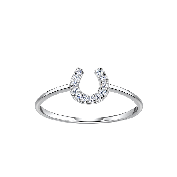 Wholesale Sterling Silver Horseshoe Ring - JD23049
