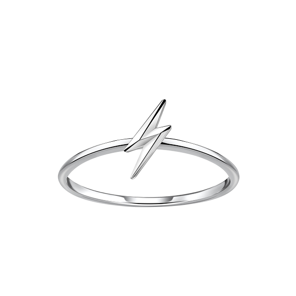 Wholesale Sterling Silver Thunder Bolt Ring - JD23052