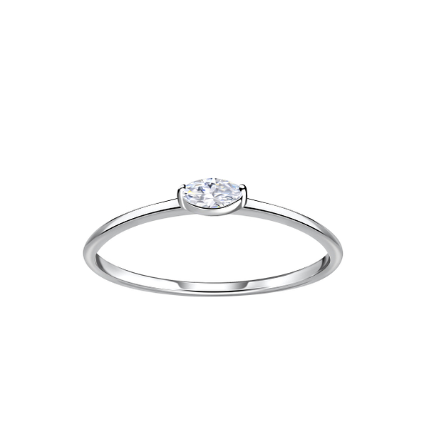 Wholesale Sterling Silver Geometric Ring - JD23374