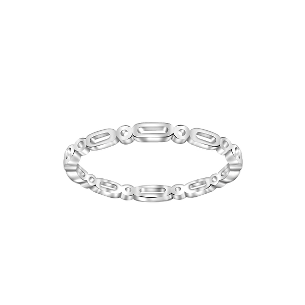 Wholesale Sterling Silver Patterned Ring - JD23375