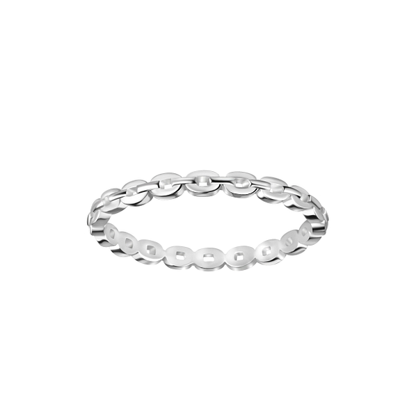 Wholesale Sterling Silver Chain Ring - JD23377