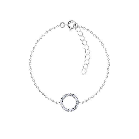 Wholesale Sterling Silver Circle Bracelet - JD23851