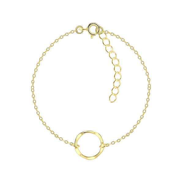 Wholesale Sterling Silver Circle Bracelet - JD21853