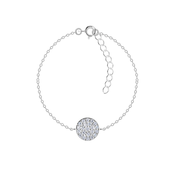 Wholesale Sterling Silver Circle Bracelet - JD23852
