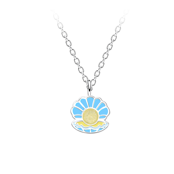 Wholesale Sterling Silver Shell Necklace - JD14544