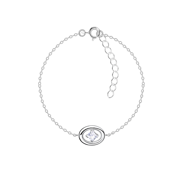 Wholesale Sterling Silver Oval Bracelet - JD24140