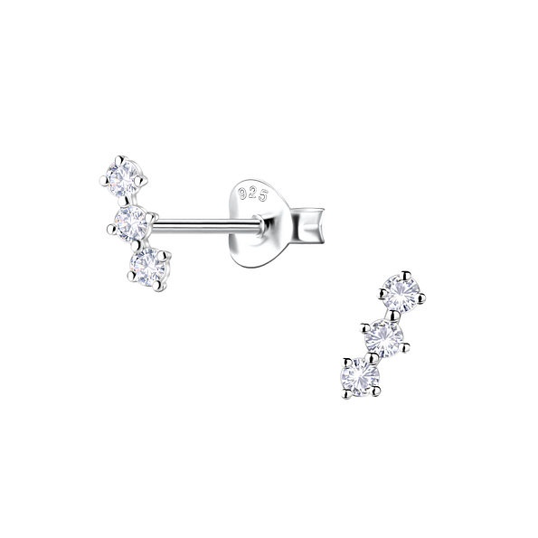 Wholesale Sterling Silver Geometric Ear Studs  - JD24487