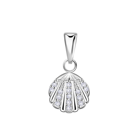 Wholesale Sterling Silver Shell Pendant - JD24309 Wholesale Sterling Silver Shell Pendant - JD24309