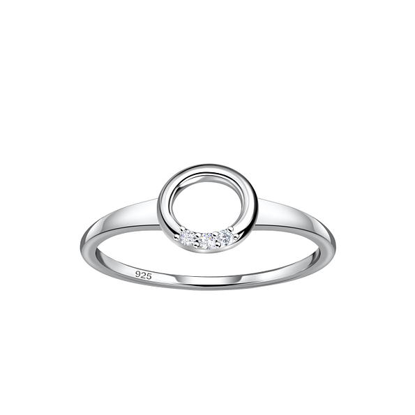 Wholesale Sterling Silver Circle Ring - JD24093 Wholesale Sterling Silver Circle Ring - JD24093