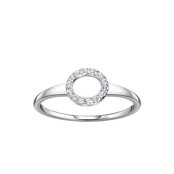 Wholesale Sterling Silver Circle Ring - JD24094 Wholesale Sterling Silver Circle Ring - JD24094