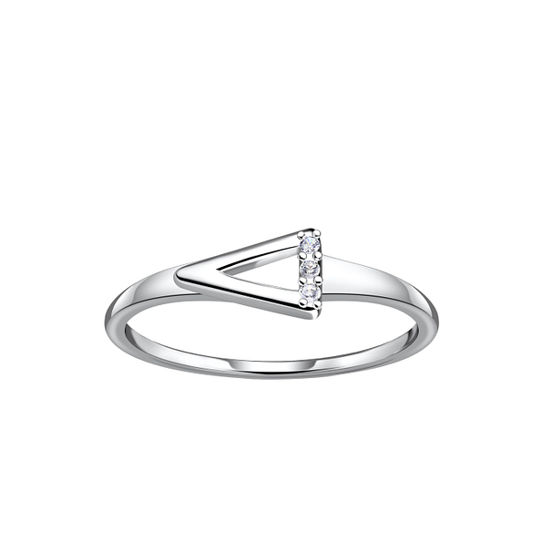Wholesale Sterling Silver Triangle Ring - JD24102