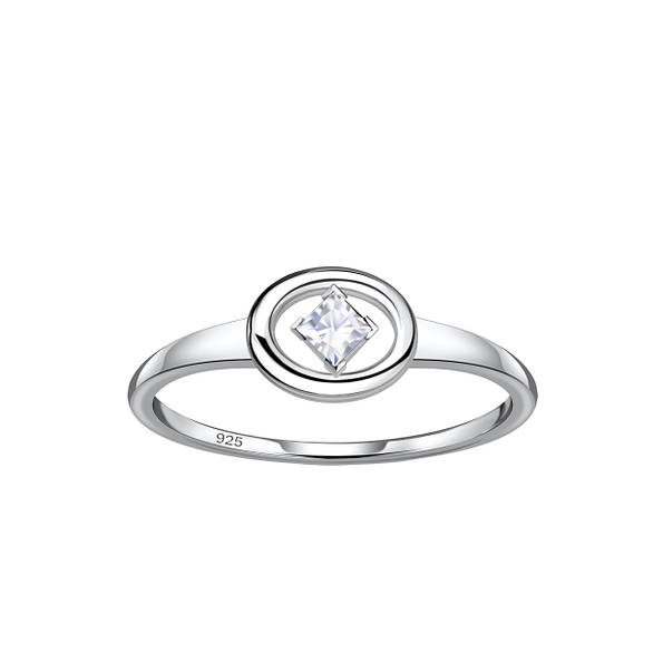 Wholesale Sterling Silver Oval Ring - JD24123