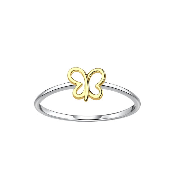 Wholesale Sterling Silver Butterfly Ring - JD24522