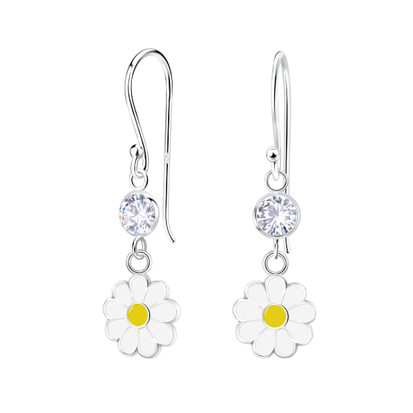 Wholesale Sterling Silver Flower Earrings - JD23171