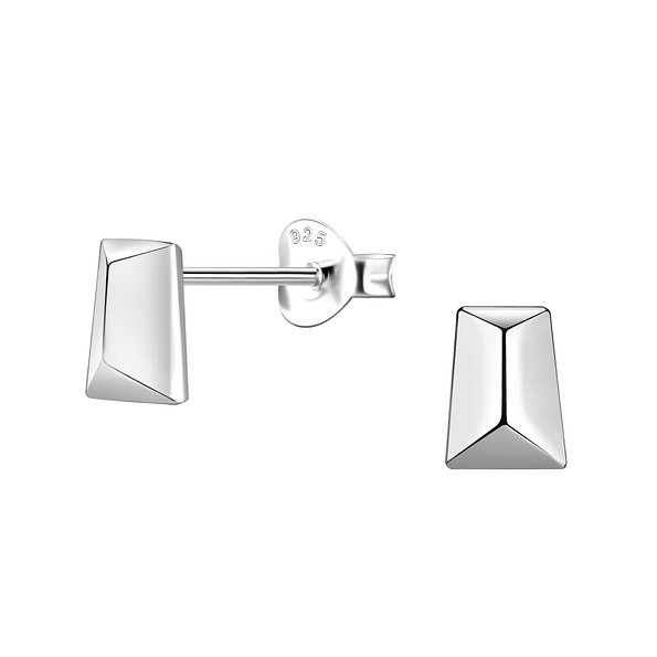 Wholesale Sterling Silver Geometric Ear Studs - JD24221 Wholesale Sterling Silver Geometric Ear Studs - JD24221
