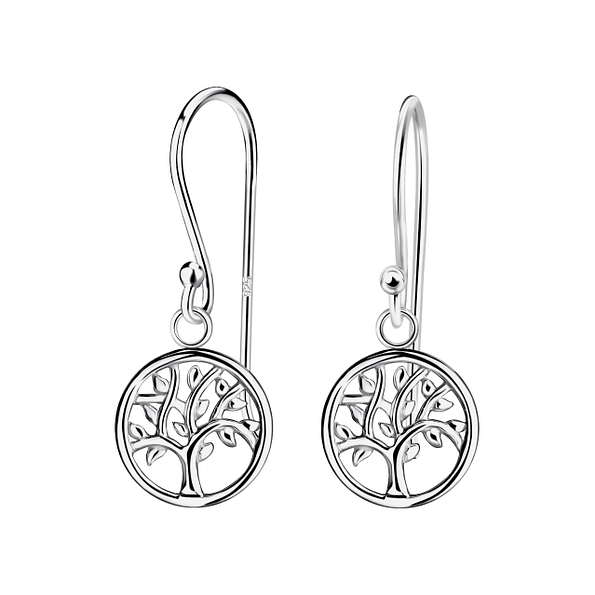 Wholesale Sterling Silver Tree Of Life Earrings - JD24010