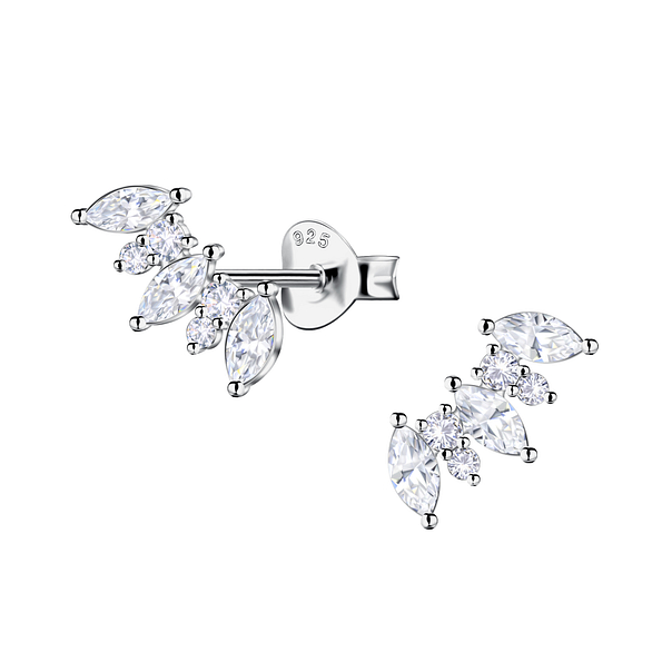 Wholesale Sterling Silver Geometric Ear Studs  - JD24199