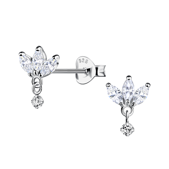 Wholesale Sterling Silver Geometric Ear Studs  - JD24204