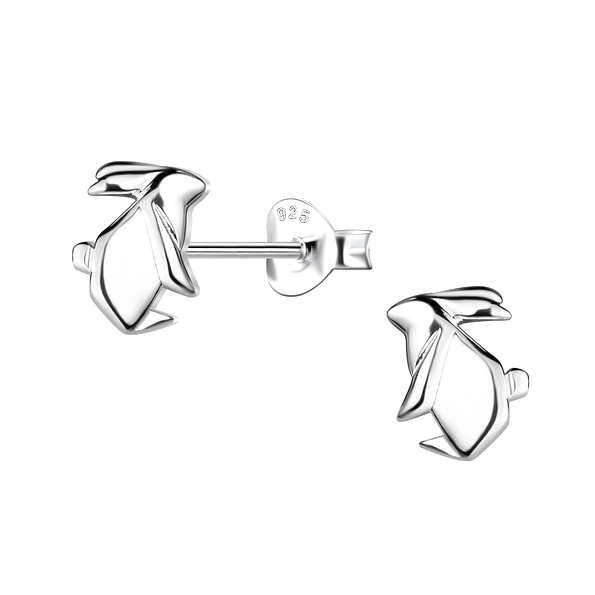 Wholesale Sterling Silver Origami Rabbit Ear Studs - JD24394