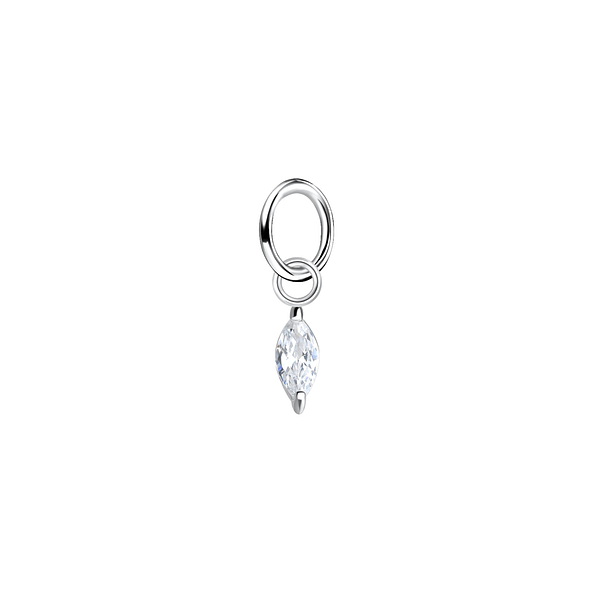 Wholesale 2x4mm Marquise Cubic Zirconia Pendant - JD25418 Wholesale 2x4mm Marquise Cubic Zirconia Pendant - JD25418