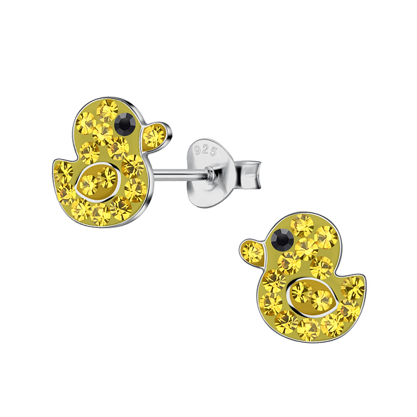 Wholesale Sterling Silver Duck Ear Studs - JD24046 Wholesale Sterling Silver Duck Ear Studs - JD24046
