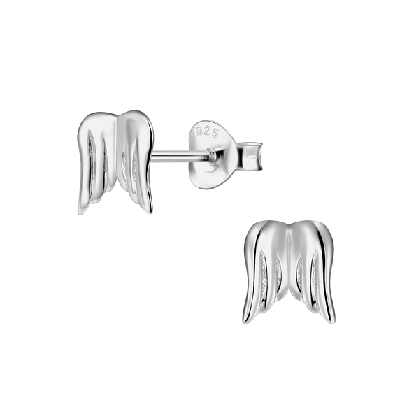 Wholesale Sterling Silver Wing Ear Studs - JD24011 Wholesale Sterling Silver Wing Ear Studs - JD24011